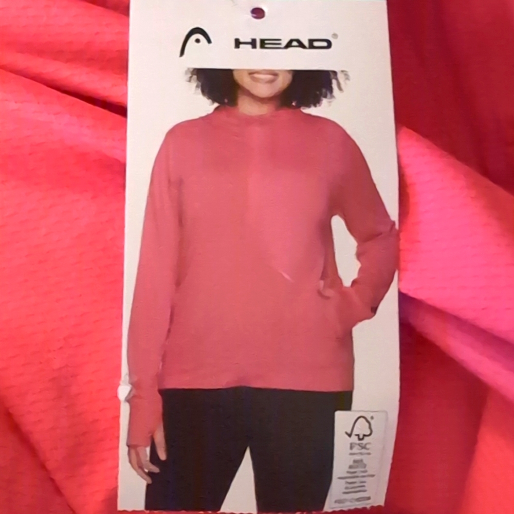 XL 🩷Head Full Zip down Lightweight Hoodie With Thumbholes